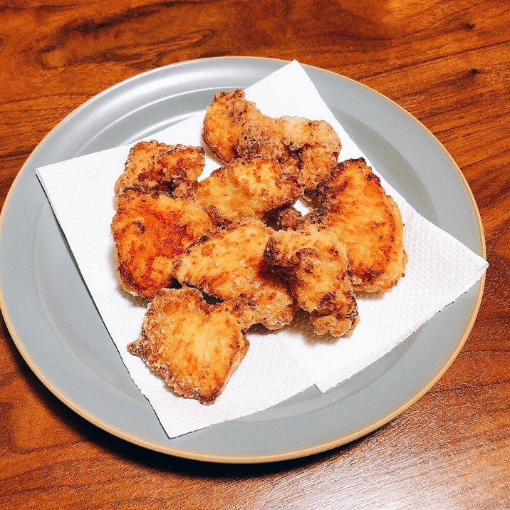 《下味冷凍》鶏むね肉の塩唐揚げ